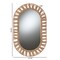 Bali & Pari Geona Modern Bohemian Metal and Natural Brown Seagrass Accent Wall Mirror 240-13465-ZORO - alternate 4